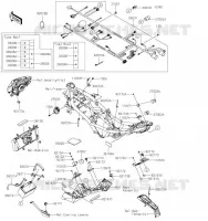 CHASSIS EQUIPMENT ELECTRIQUE pour Kawasaki Z125 2019