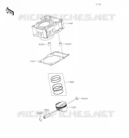 CYLINDRE/PISTON pour Kawasaki Z125 2019