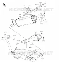 &Eacute;CHAPPEMENT pour Kawasaki Z125 2019