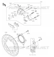 FREIN AVANT pour Kawasaki Z125 2019