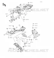 GARDE BOUE ARRI&Egrave;RE pour Kawasaki Z125 2019