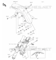 GARDE BOUE AVANT pour Kawasaki Z125 2019
