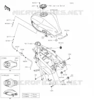 RESERVOIR CARBURANT pour Kawasaki Z125 2019