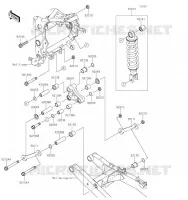 SUSPENSION/AMORTISSEUR pour Kawasaki Z125 2019