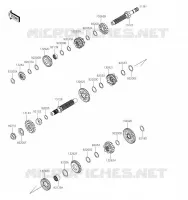TRANSMISSION pour Kawasaki Z125 2019