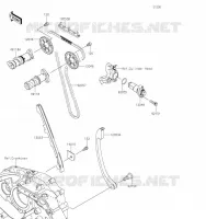 ARBRE A CAME/TENDEUR pour Kawasaki NINJA 125 2019