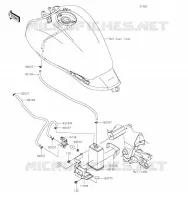 SYSTEME D'EVAPORATION CARBURANT pour Kawasaki VULCAN S 2019