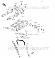 ARBRE A CAME/TENDEUR pour Kawasaki Z300 2017