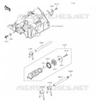 FOURCHETTE/BARRILLET DE SELECTION pour Kawasaki Z300 2018