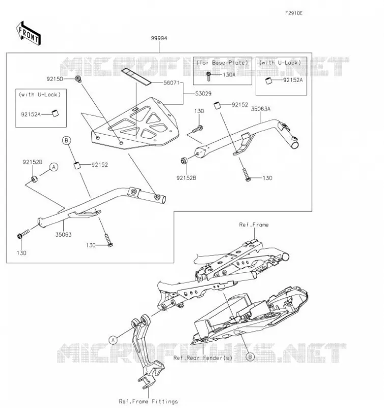 ACCESSOIRE (SUPPORT TOP CASE) Kawasaki MOTOS 650 2019 Z650  ER650GKF