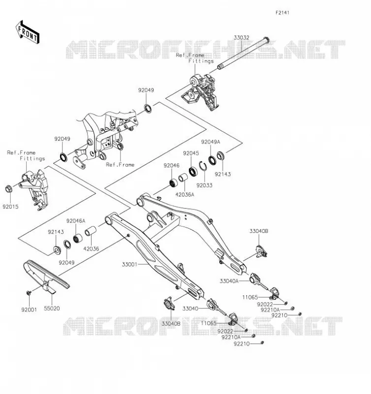 BRAS OSCILLANT Kawasaki MOTOS 650 2019 Z650  ER650GKF
