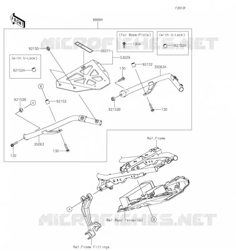 ACCESSOIRE (SUPPORT TOP CASE) Kawasaki MOTOS 650 2019 Z650  ER650HKF