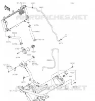 TUYAU D'EAU pour Kawasaki Z650 2019