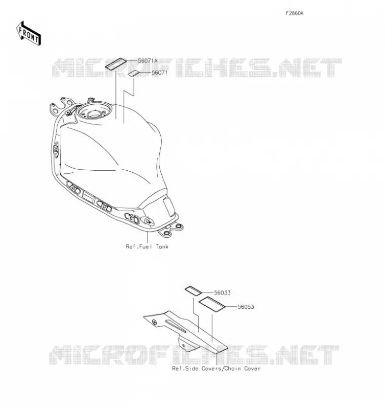 LABEL Kawasaki MOTOS 650 2019 Z650  ER650HKF