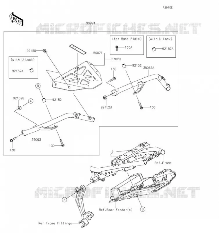ACCESSOIRE (SUPPORT TOP CASE) Kawasaki MOTOS 650 2019 Z650  ER650HKF