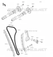 ARBRE A CAME/TENDEUR pour Kawasaki Z650 2019