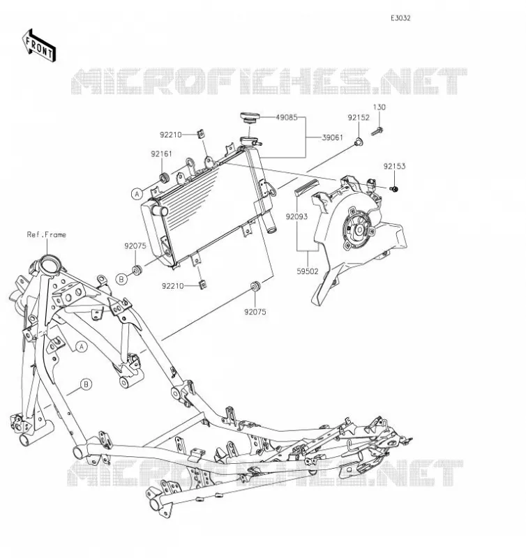 RADIATEUR Kawasaki MOTOS 400 2019 NINJA 400  EX400GKF