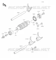 FOURCHETTE/BARRILLET DE SELECTION pour Kawasaki NINJA 650 2019