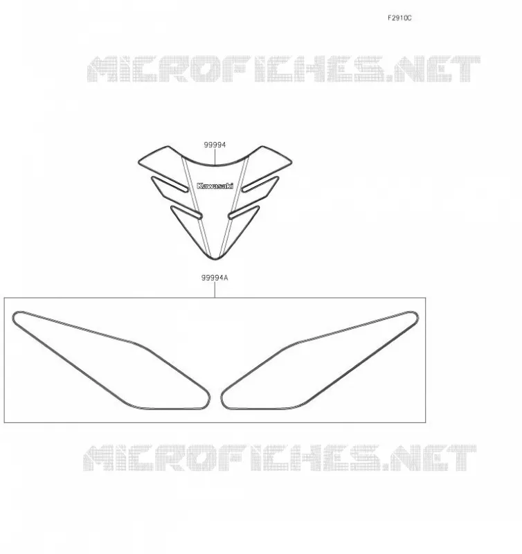 Accessory(Pads) Kawasaki MOTOS 650 2019 NINJA 650  EX650KKF