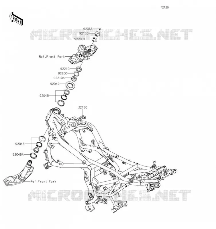 CH&Acirc;SSIS Kawasaki MOTOS 650 2019 VERSYS 650  KLE650FKF