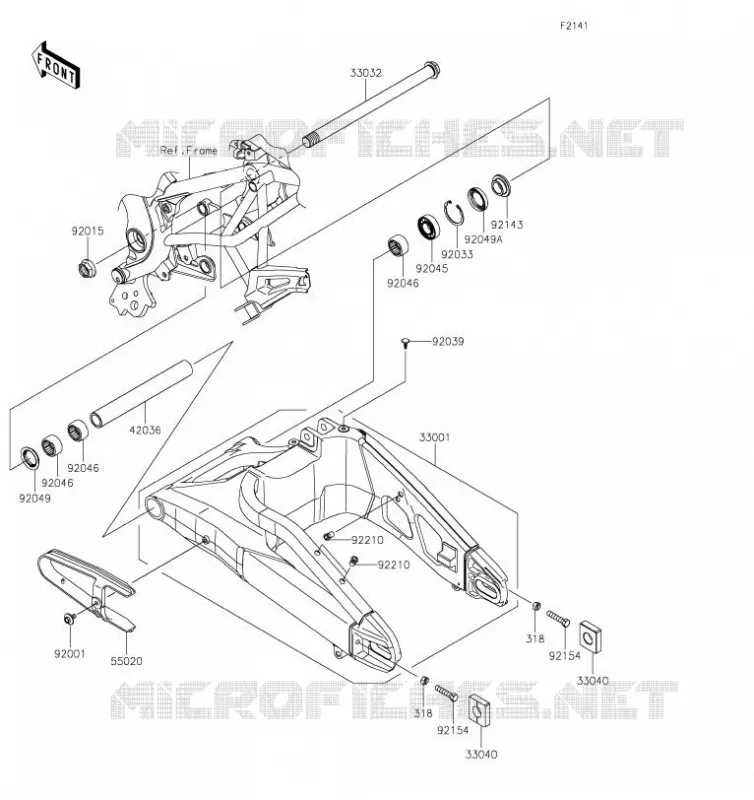 BRAS OSCILLANT Kawasaki MOTOS 650 2019 VERSYS 650  KLE650FKF