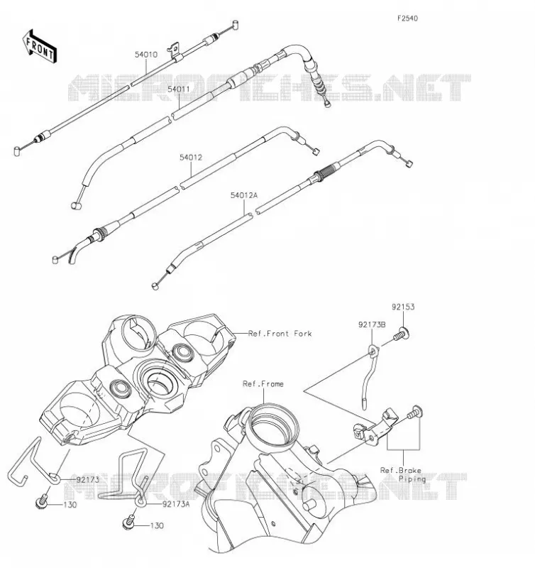 CABLES Kawasaki MOTOS 650 2019 VERSYS 650  KLE650FKF