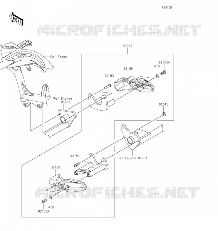 ACCESSOIRE (PROTECTION MOTEUR) Kawasaki MOTOS 650 2019 VERSYS 650  KLE650FKFA