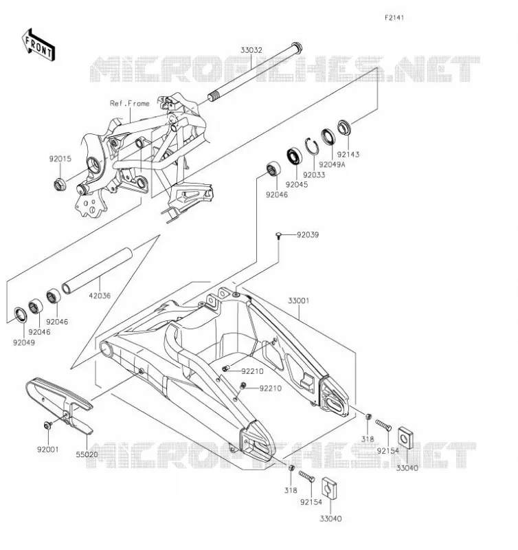 BRAS OSCILLANT Kawasaki MOTOS 650 2019 VERSYS 650  KLE650FKFA