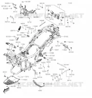 CH&Acirc;SSIS pour Kawasaki J125 2019