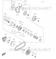 COURROIE pour Kawasaki J125 2019