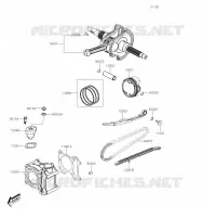 CYLINDRE/PISTON pour Kawasaki J125 2019