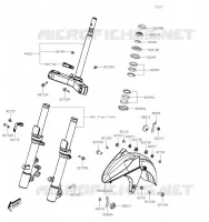 GARDE BOUE AVANT pour Kawasaki J125 2019