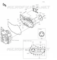 CARTER MOTEUR DROIT(S) pour Kawasaki VULCAN 1700 VOYAGER 2019