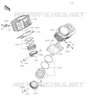 CYLINDRE/PISTON pour Kawasaki VULCAN 1700 VOYAGER 2019