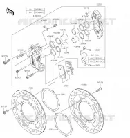 FREIN AVANT pour Kawasaki VULCAN 1700 VOYAGER 2019