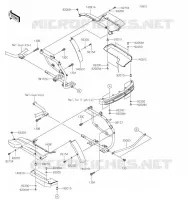 SACOCHES(SUPORT) pour Kawasaki VULCAN 1700 VOYAGER 2019