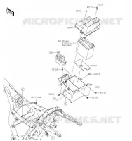 SUPPORT BATTERIE pour Kawasaki VULCAN 1700 VOYAGER 2019