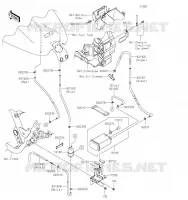 SYSTEME D'EVAPORATION CARBURANT(CA) pour Kawasaki VULCAN 1700 VOYAGER 2019