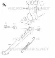 BEQUILLES pour Kawasaki Z900 2019