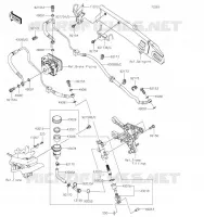 MAITRE CYLINDRE ARRI&Egrave;RE pour Kawasaki Z900 2019