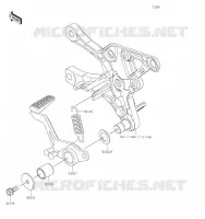 PEDALE DE FREIN/TORQUE LINK pour Kawasaki Z900 2019