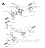 REPOSE PIED pour Kawasaki Z900 2019