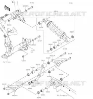 SUSPENSION/AMORTISSEUR pour Kawasaki Z900 2019