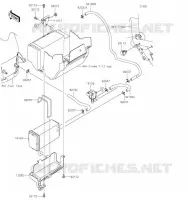 SYSTEME D'EVAPORATION CARBURANT(CA) pour Kawasaki Z900 2019