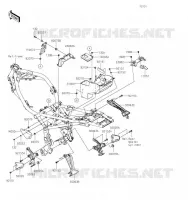 PIECE DE CADRE (COUVERTURE) pour Kawasaki Z900RS 2019