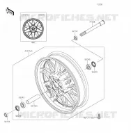 ROUE AVANT pour Kawasaki Z900RS 2019