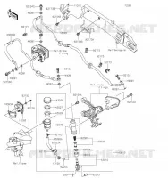 MAITRE CYLINDRE ARRI&Egrave;RE pour Kawasaki Z900RS 2019
