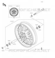ROUE AVANT pour Kawasaki Z900RS 2019