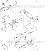 SUSPENSION/AMORTISSEUR pour Kawasaki Z900RS 2019