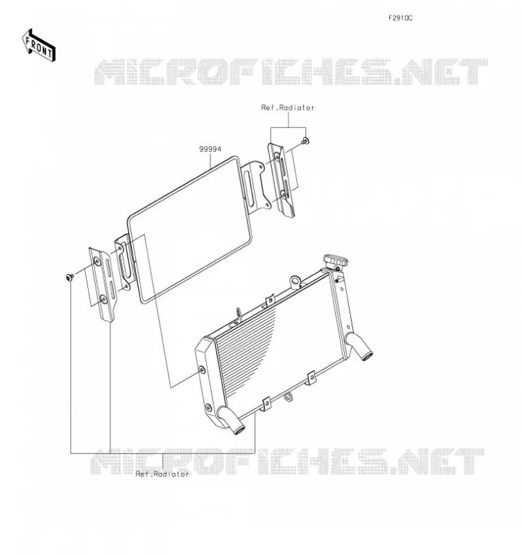 Accessory(Radiator Guard) Kawasaki MOTOS 900 2019 Z900RS  ZR900CKFB
